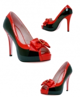 5016 Vampyre Leg Avenue Shoes, 4 Inch Heels Peep Toe Platforms Shoes